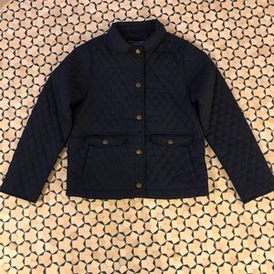 Lands’ End Kids Navy Quilted Jacket size S (7-8)